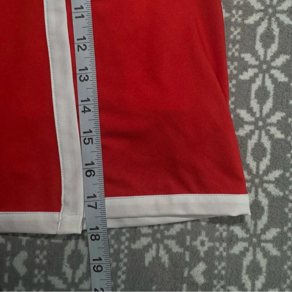 NWT Belyn Key Farrah Wrap Golf‎ Skort In Poppy Red/White Small Tennis Activewear